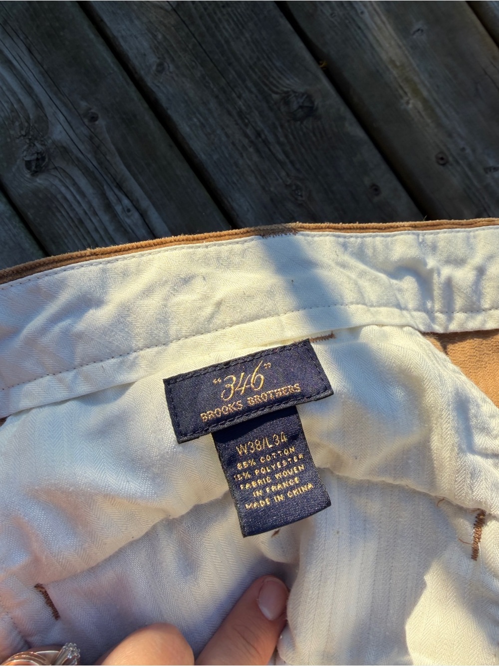 Vintage Brooks Brothers 346 Corduroy Pants Brown W38 L34 - Picture 2 of 11